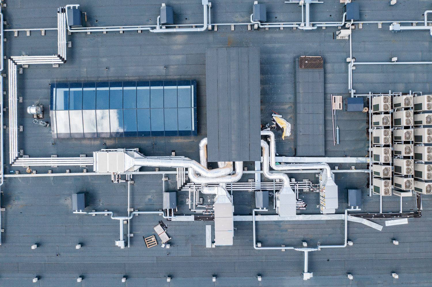 air ventilation flow system on the roof of the building. vent pi